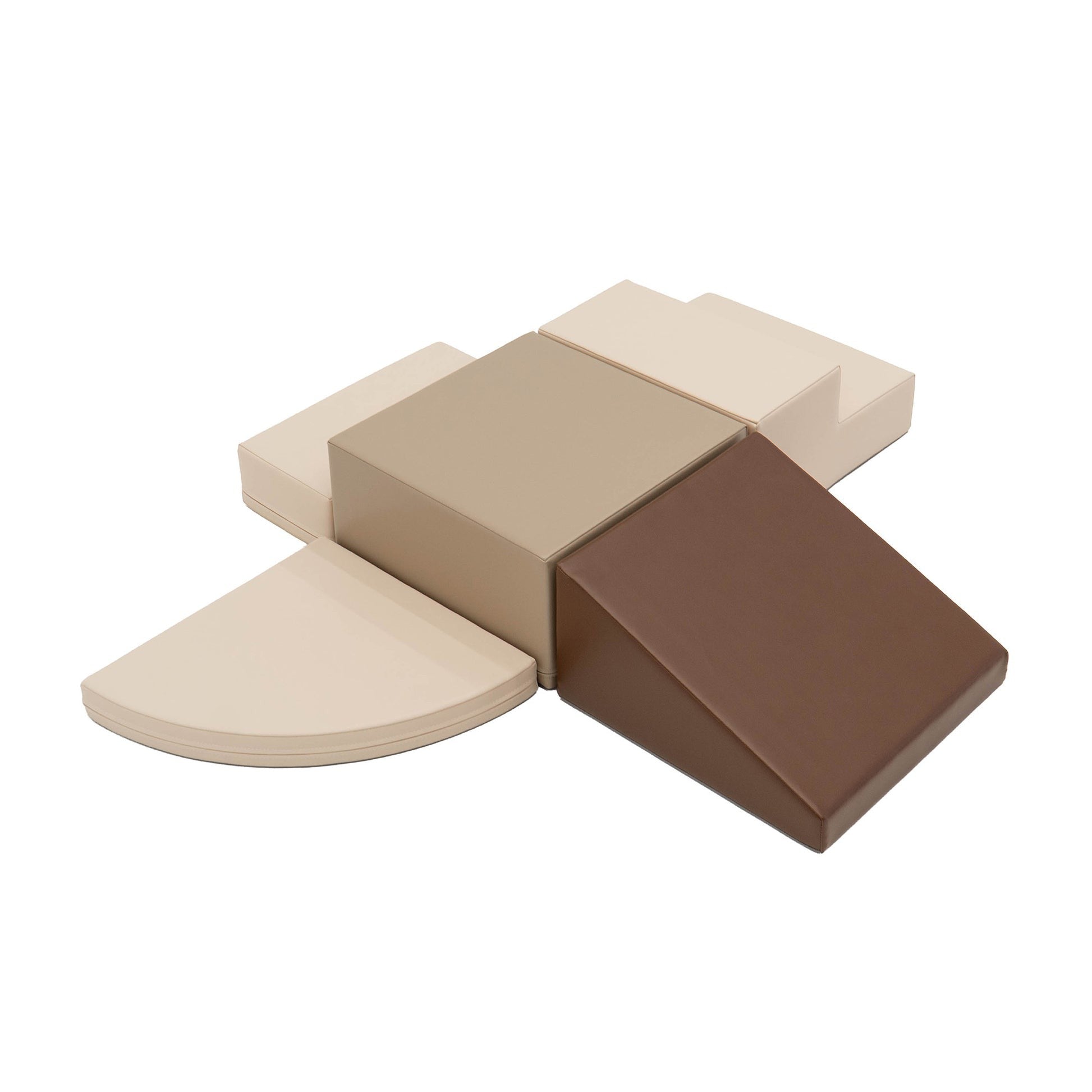Soft Play 5 leikkimoduulin -setti - Chocolate Dune
