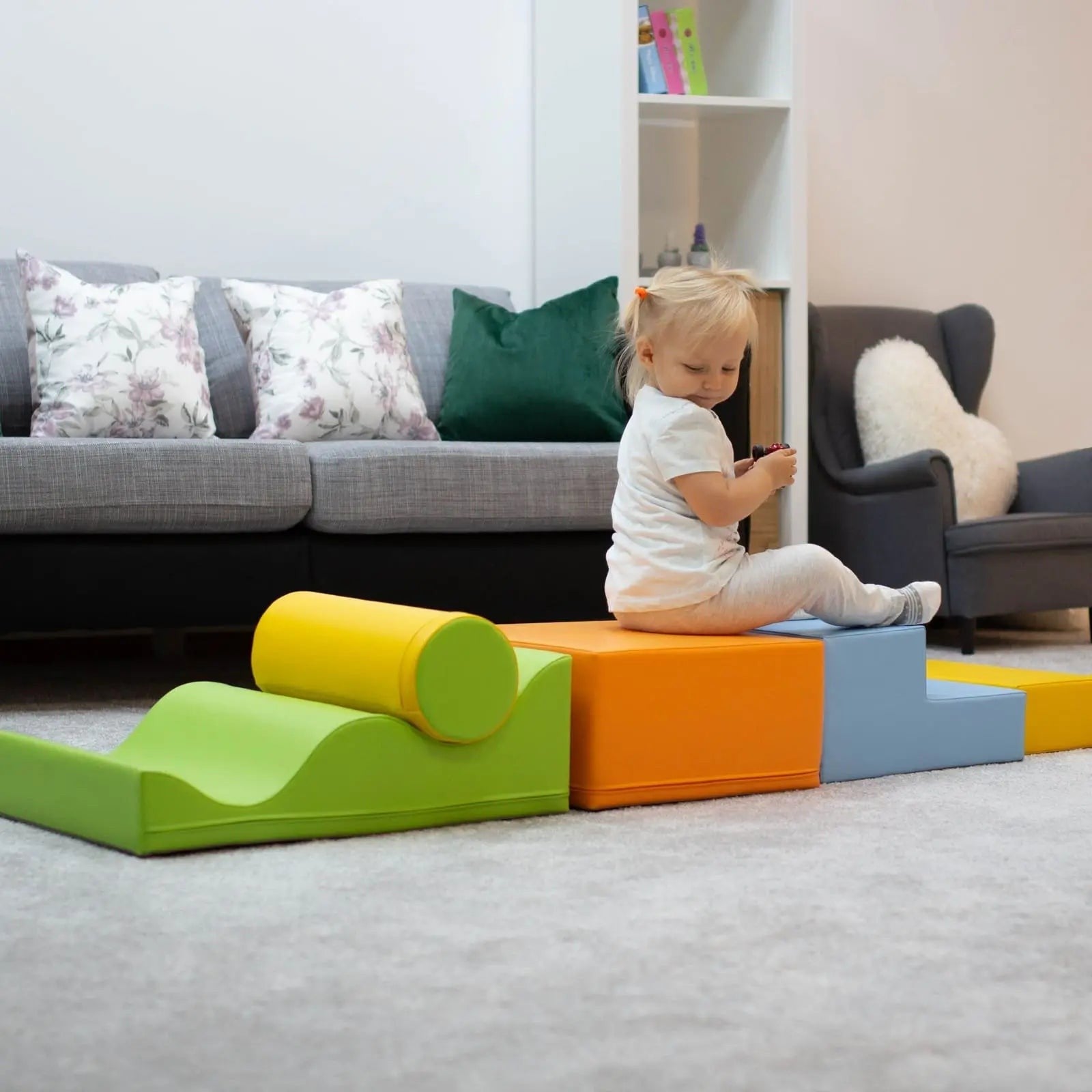 Soft Play kuuden pienten lasten leikkimoduulin setti