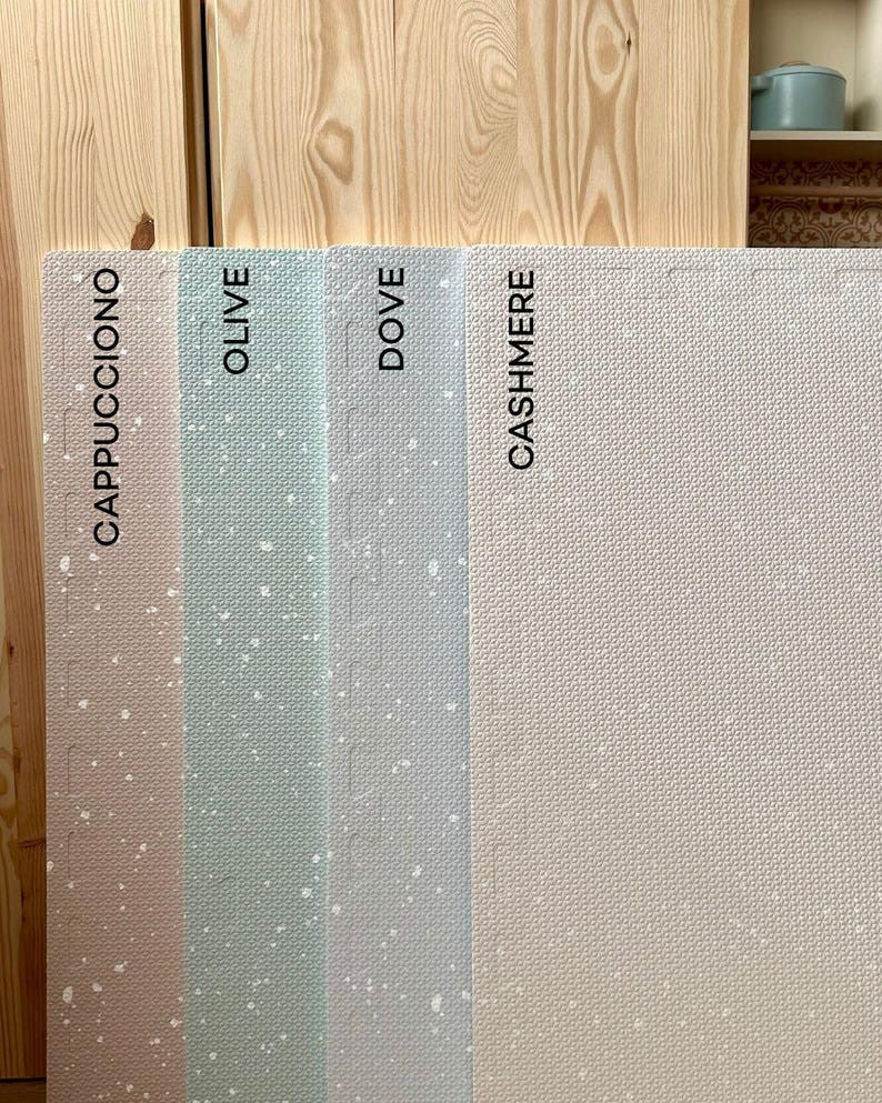 Värit Lasten leikkitilan alusta – vaahtomuovipalapelimatto, Spots Olive