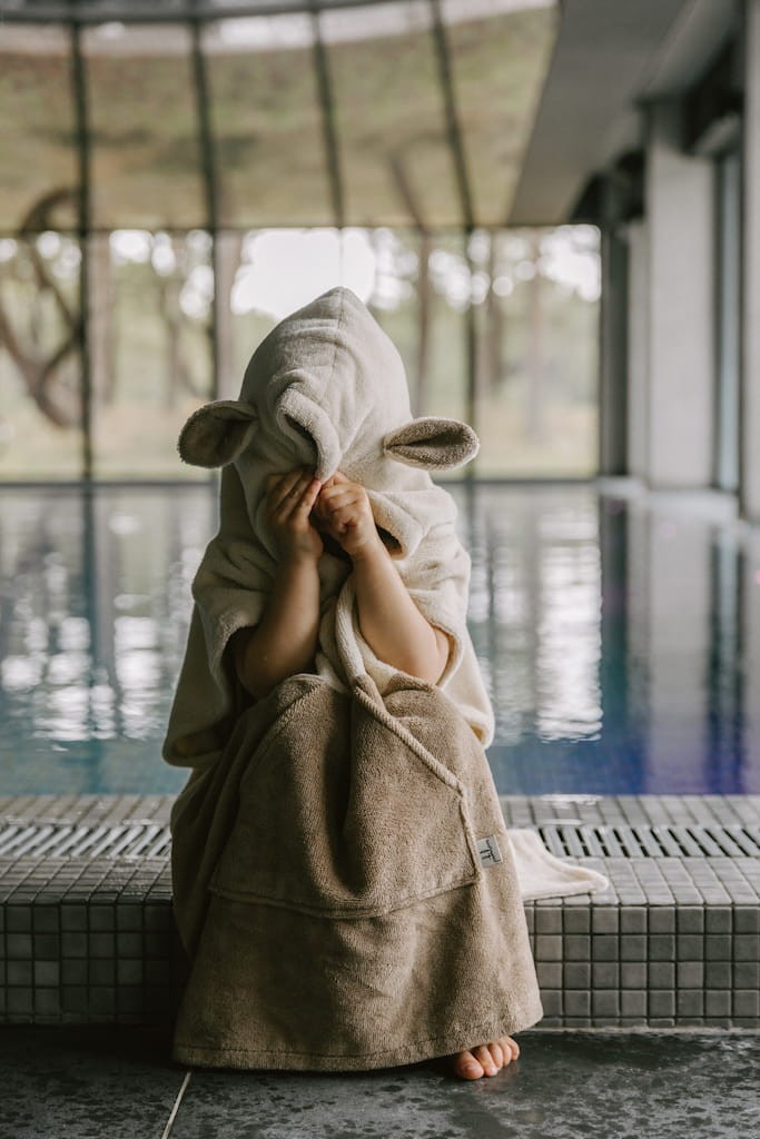 Lasten pyyheponcho-Beige