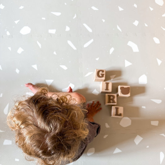 Foam Puzzle Playmat - Terrazzo Dove