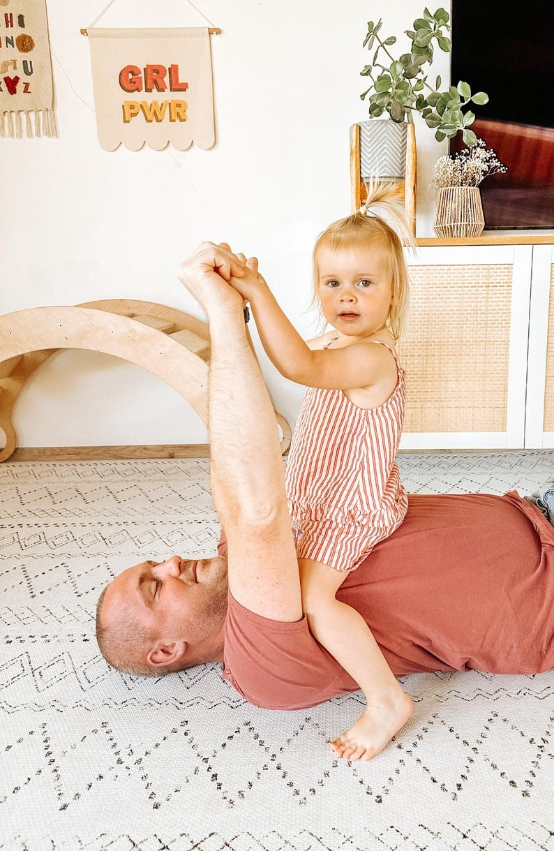 Pehmeä lastenhuoneen leikkialusta-palapelimatto lapsille-boho