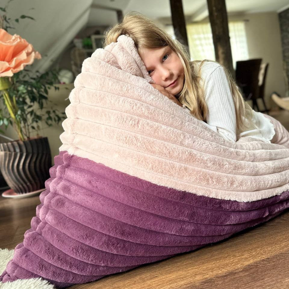 lastenhuoneen Säkkituoli lapselle – vaaleanpunainen-violetti