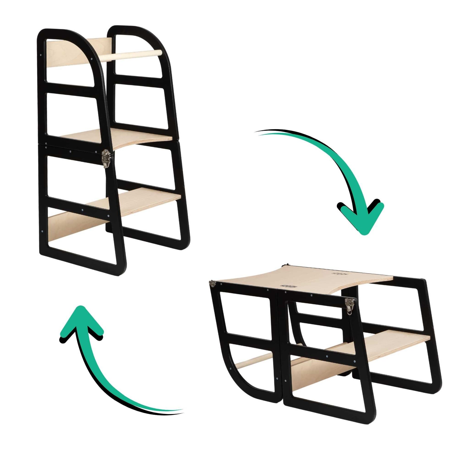 leg&go muuntautuva lasten_apujakkara_musta