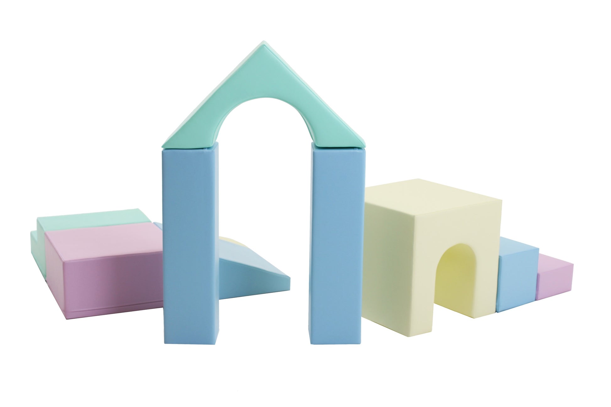 Soft Play, 9 leikkimoduulia - Vaalea pastelli