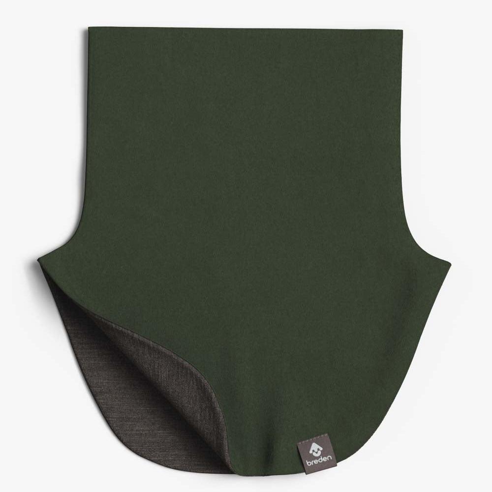 vihreä lasten kauluri merinovillalla