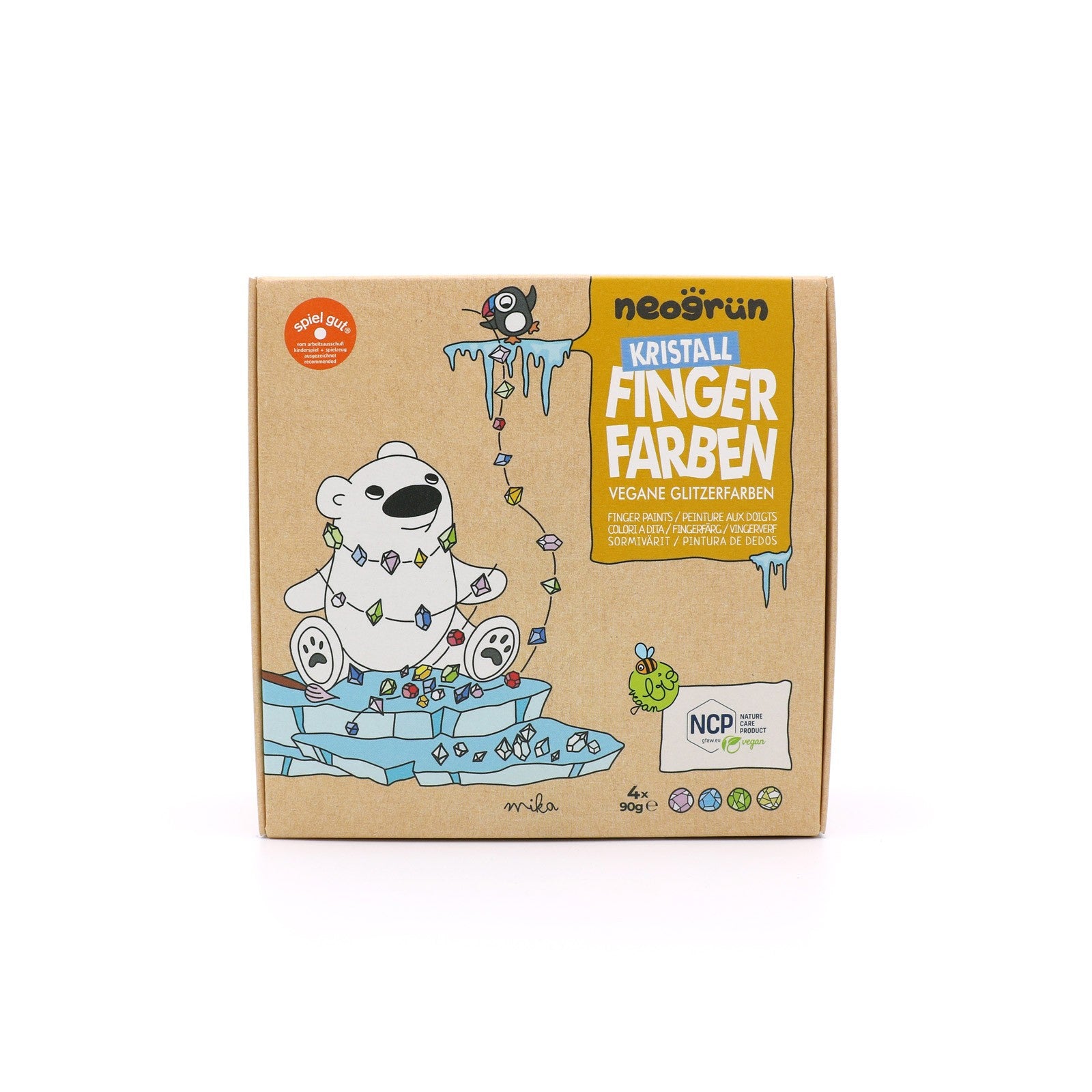 Glitter lasten sormivärit