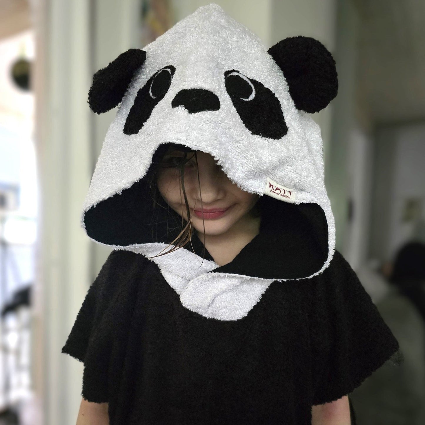 lasten pyyheponcho panda