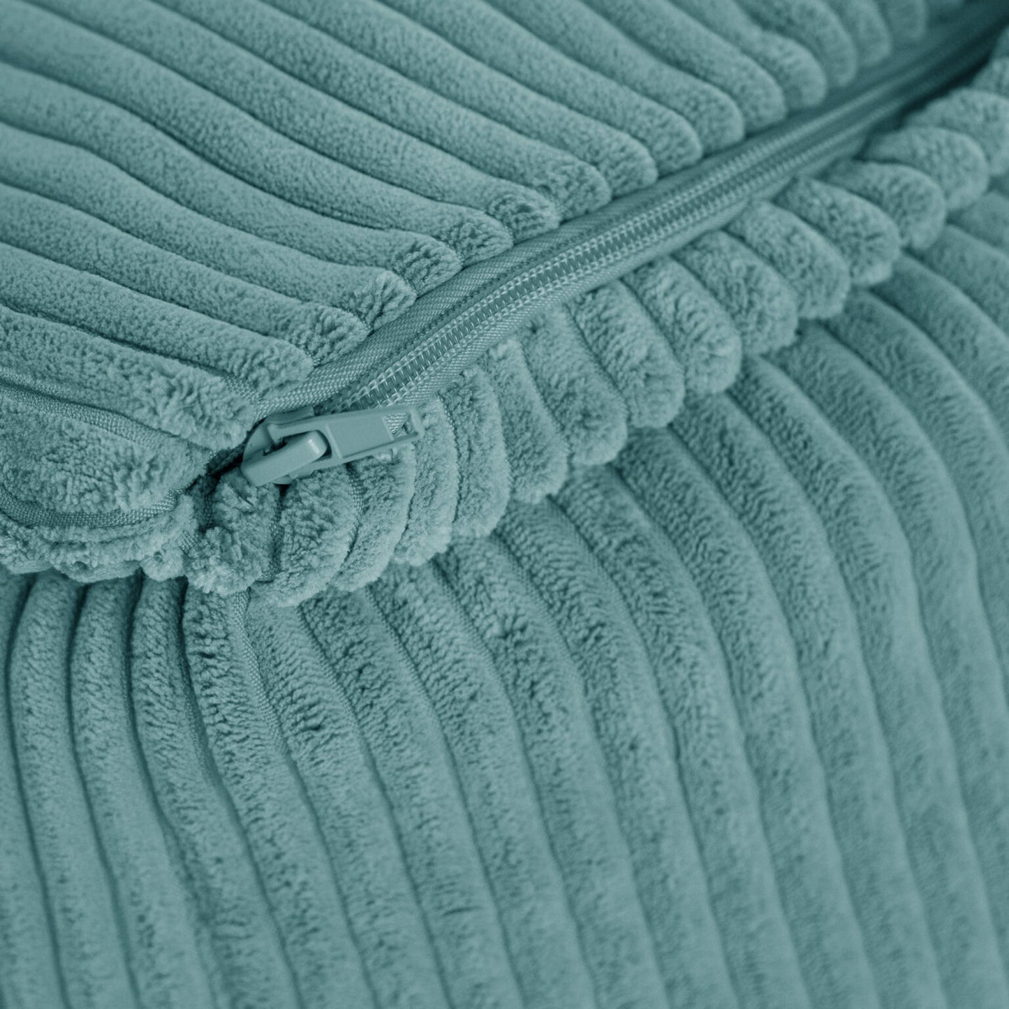 PLUSH NEST Puffy neliö säkkituoli, sininen, vakosametti