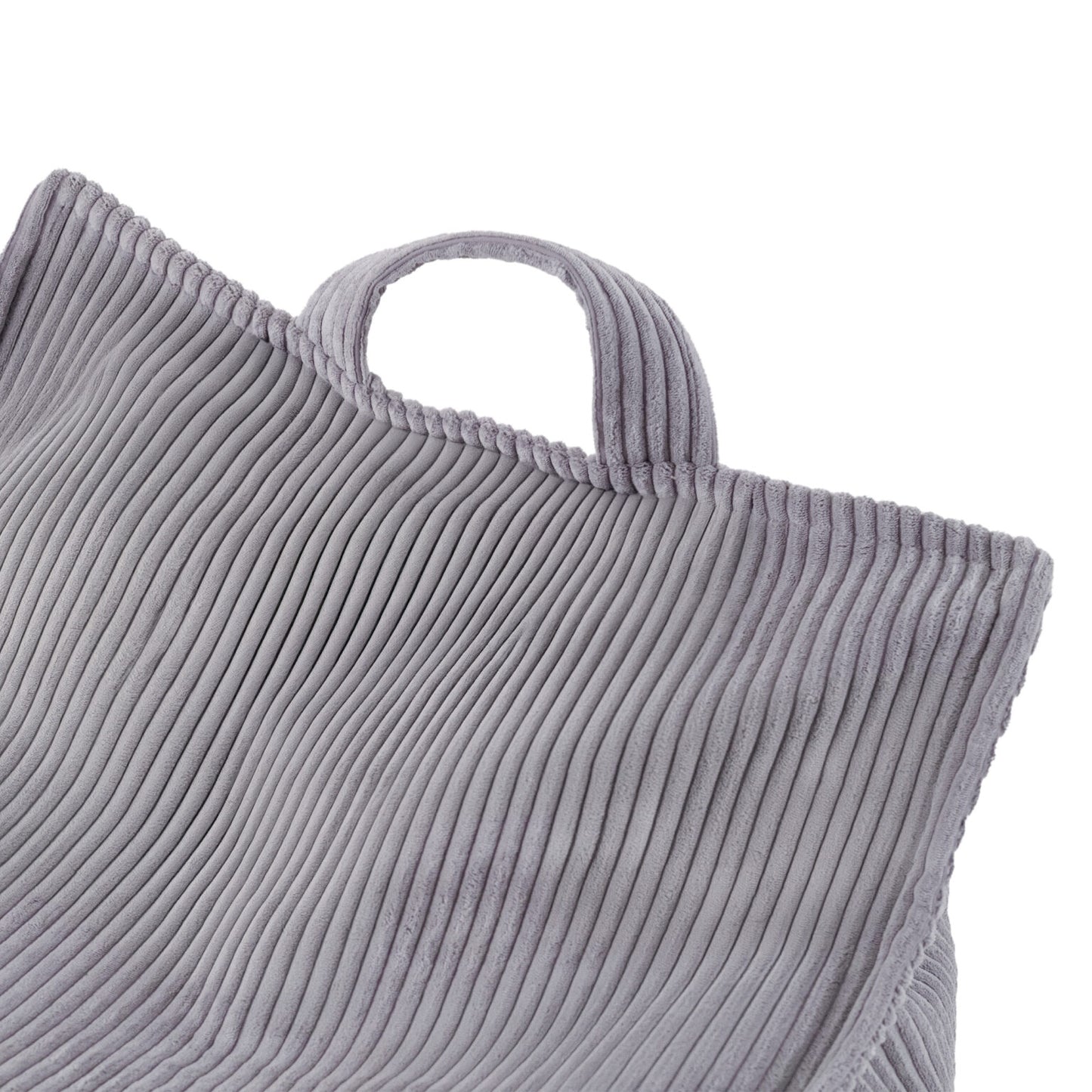 PLUSH NEST Puffy neliö säkkituoli, harmaa, vakosametti