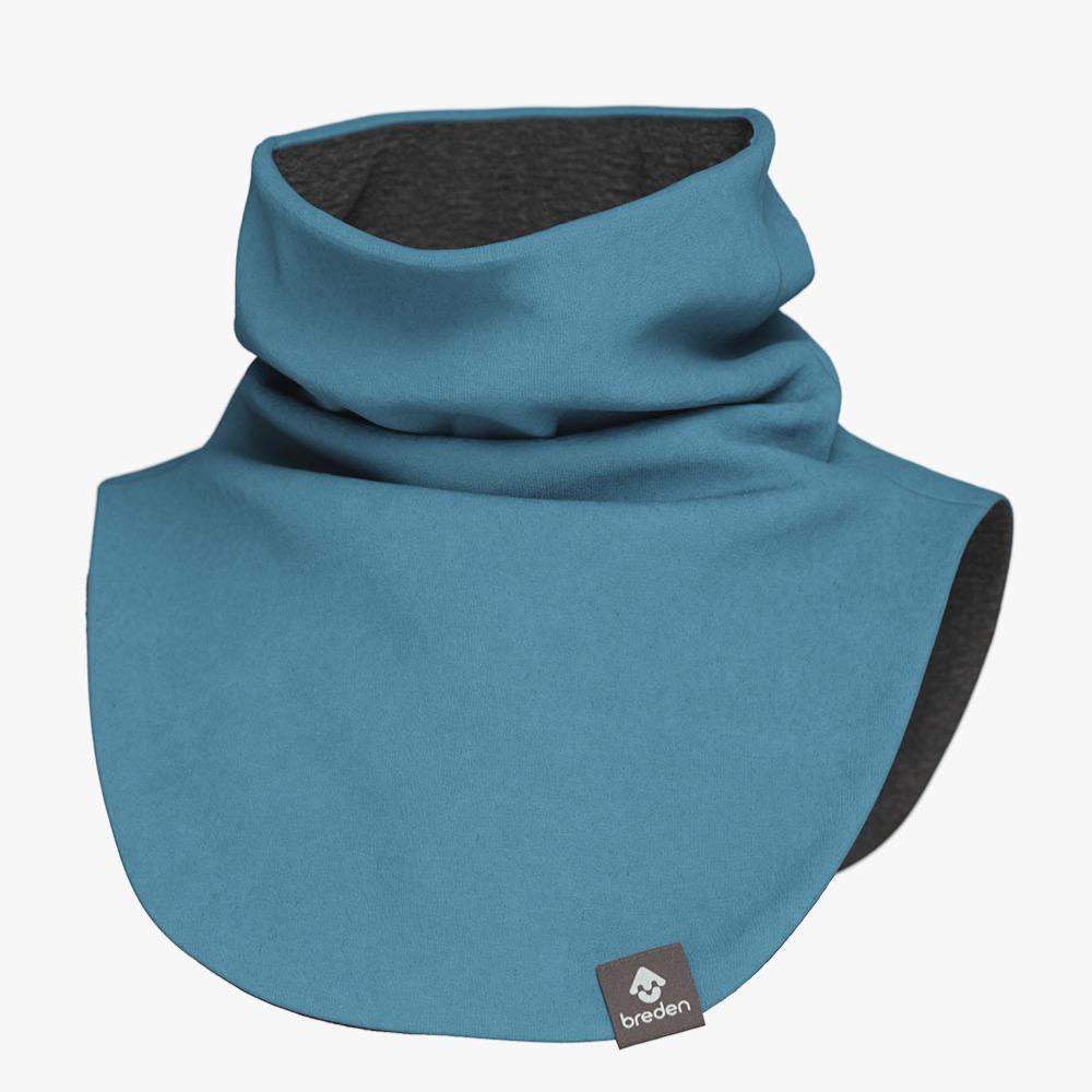 sininen lasten kauluri merinovillalla