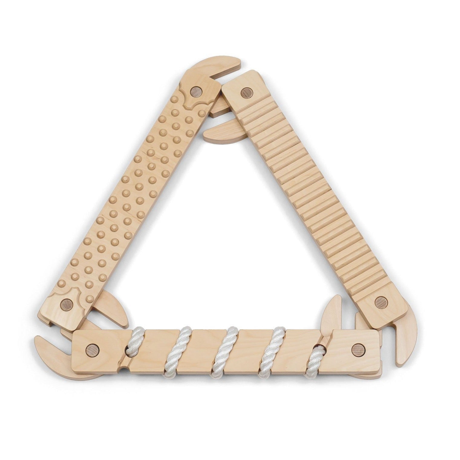 TipiToo® hauskat puiset tasapainopalkit lapsille, 3 kpl setti - White Rope