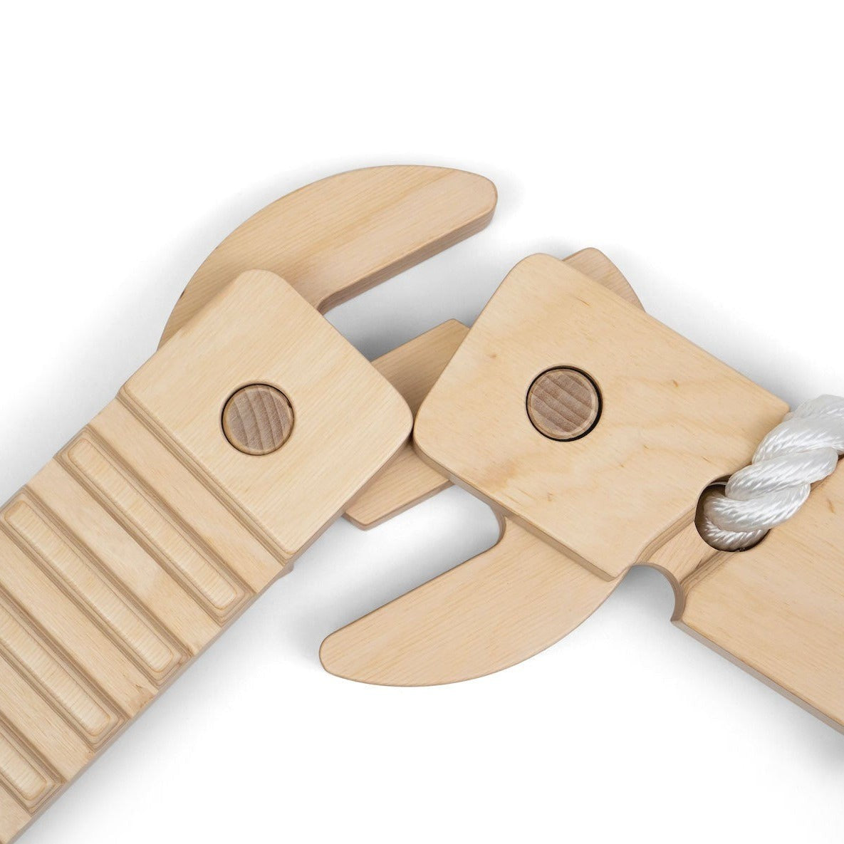 TipiToo® lasten puiset tasapainopalkit, 3 kpl setti - White Rope