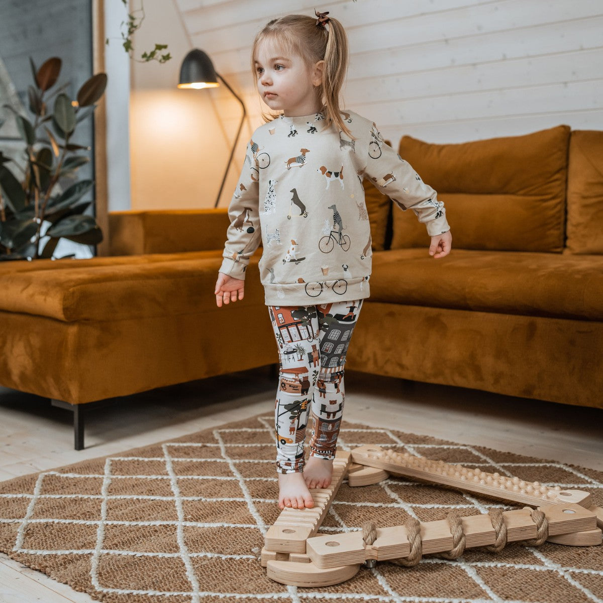 TipiToo® lasten puiset tasapainopalkit, 3 kpl - Jute Rope