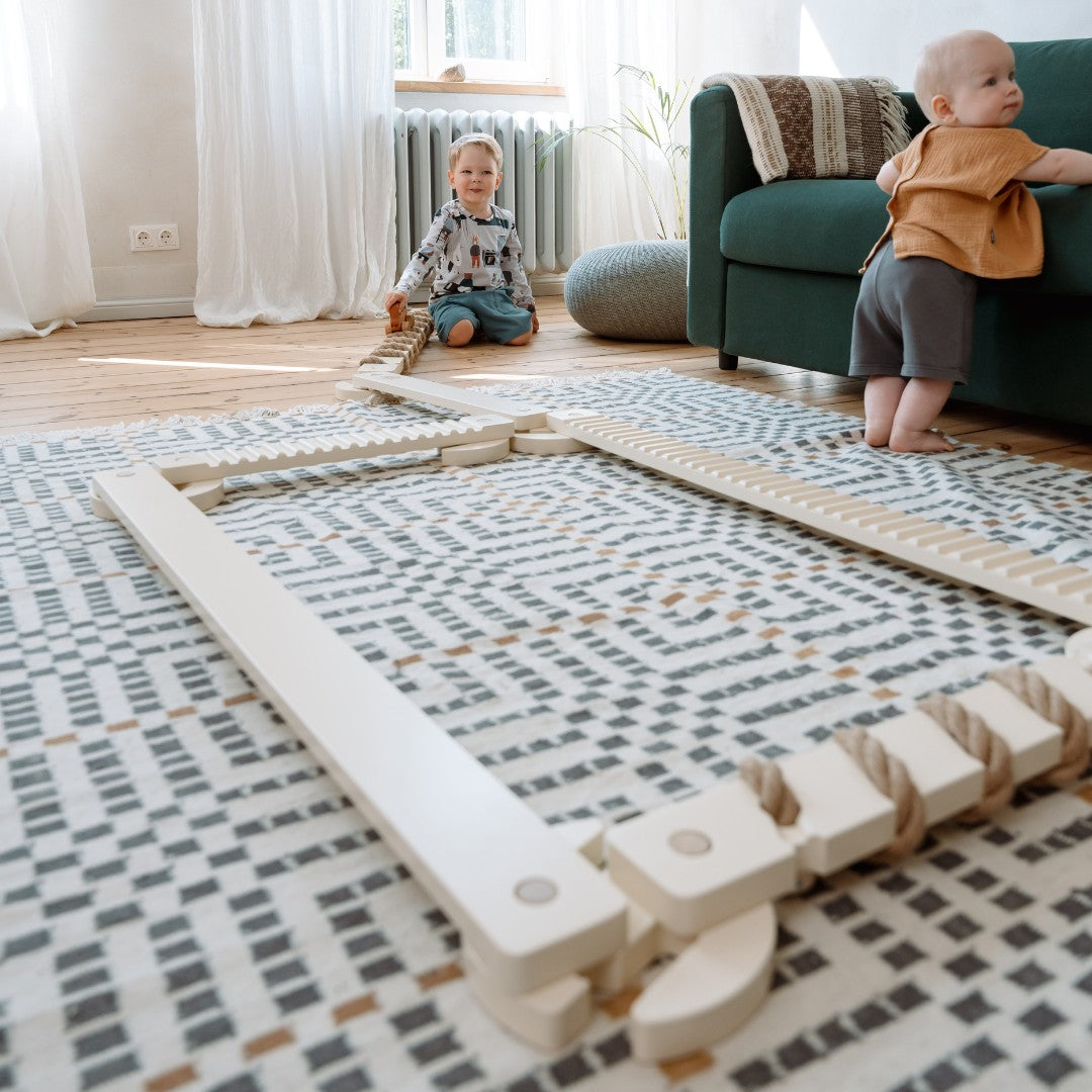 TipiToo® lasten puiset tasapainopalkit leikkeihin,  3 kpl - Jute Rope