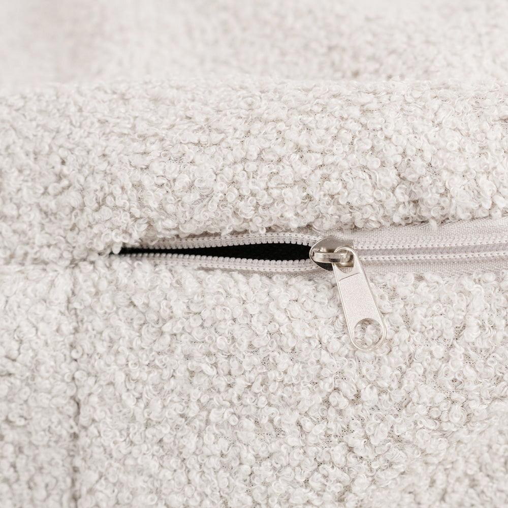 Plush nest lasten säkkituoli, kerma, irrotettava päällinen 