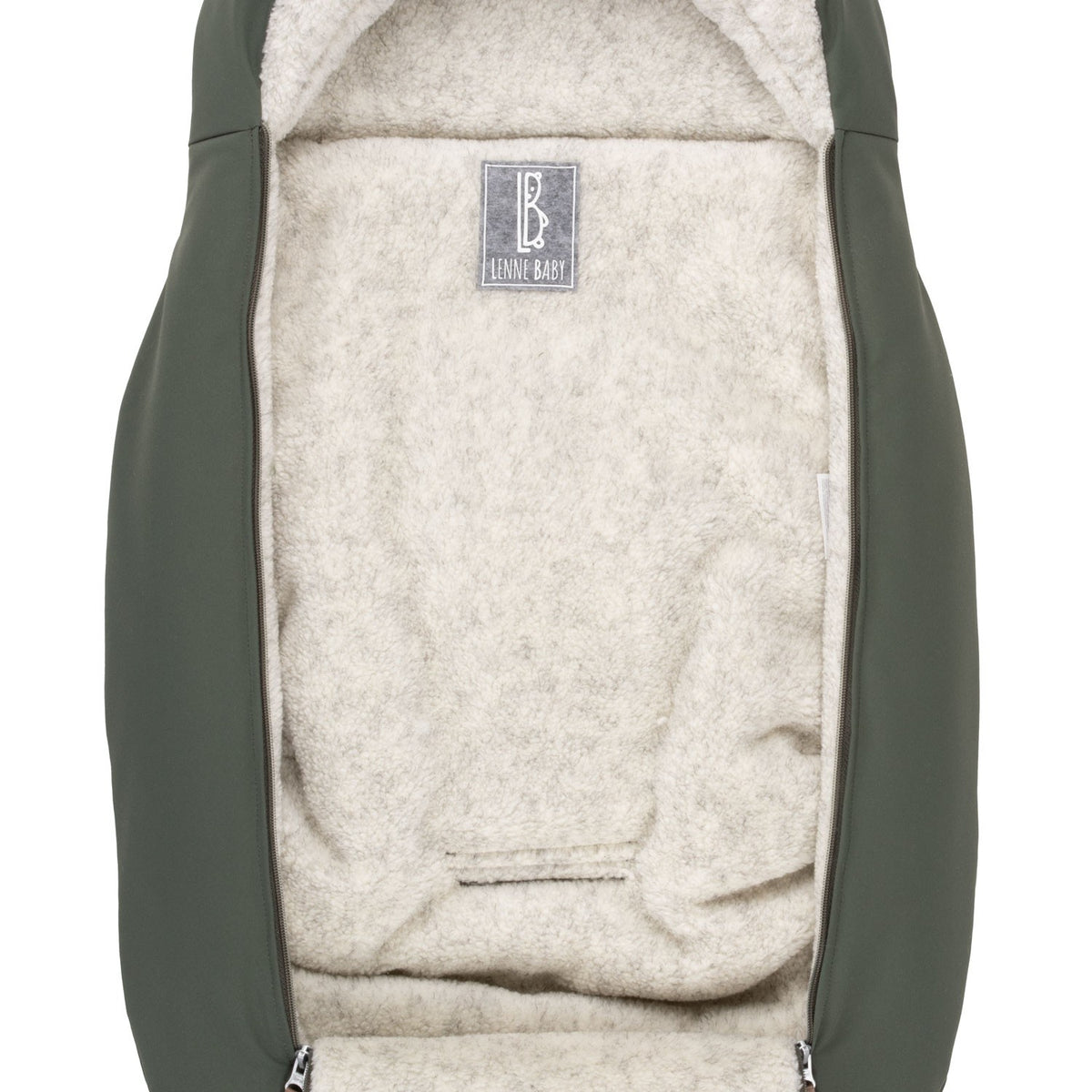 Lämmin vauvan talvilämpöpussi, khaki