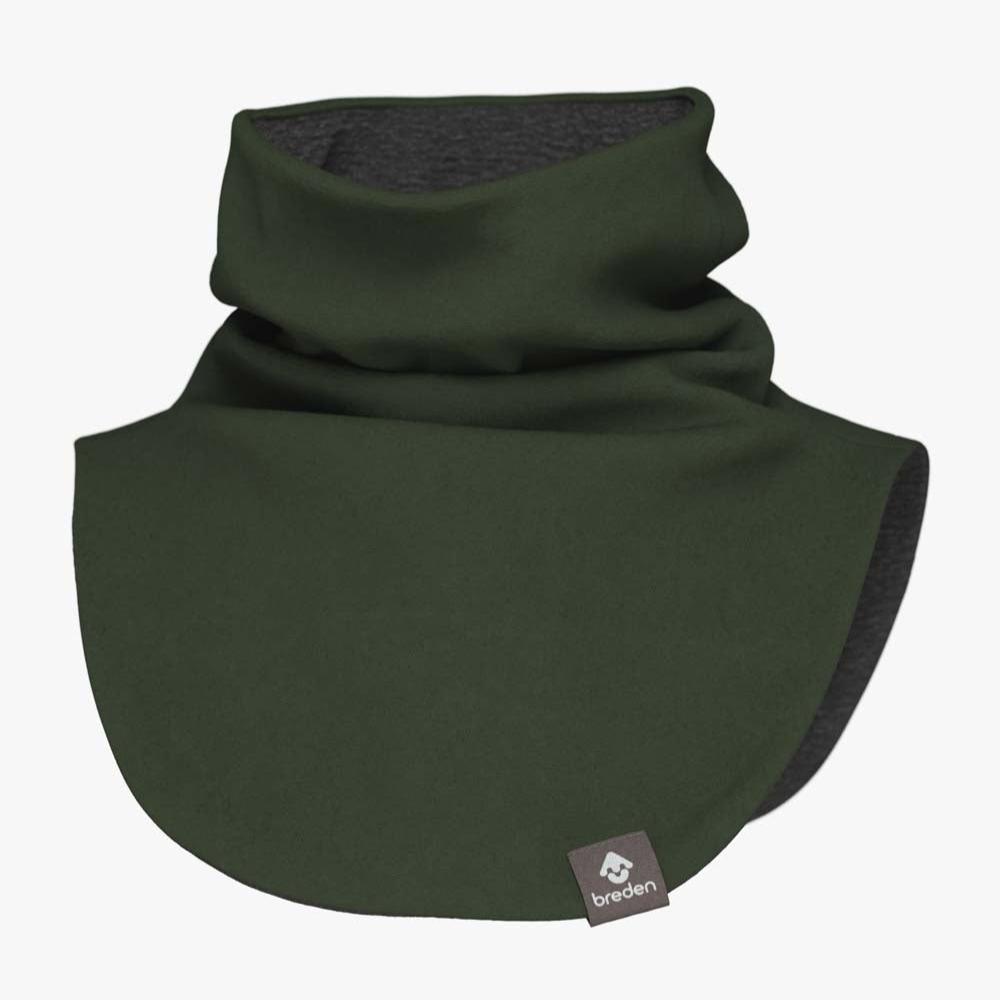 vihreä lasten kauluri merinovillalla